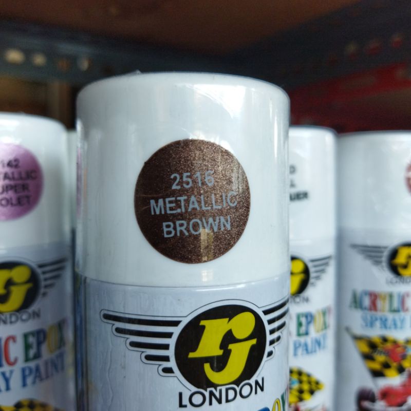 Jual cat semprot RJ LONDON 150cc pilok pilox warna silver ungu violet