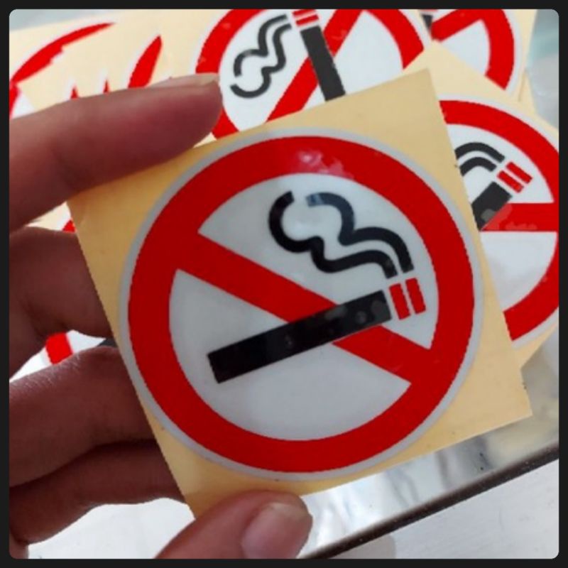 Jual STICKER DILARANG MEROKOK NO SMOKING | Shopee Indonesia