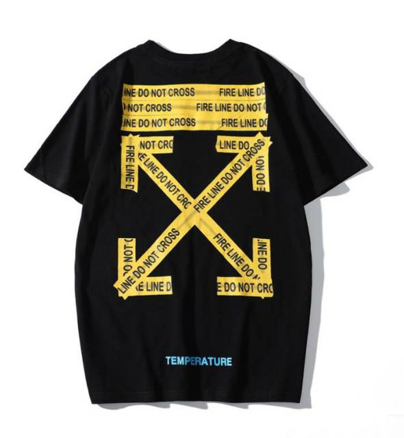 Jual Off White Temperature Do Not Cross T Shirt Mirror Shopee Indonesia