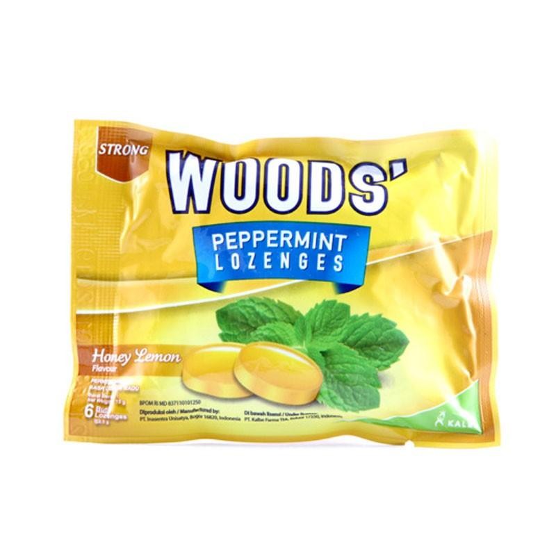 Jual WOODS' PEPPERMINT LOZENGES Honey Lemon 15g Shopee Indonesia