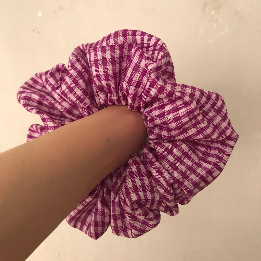 Jual Scrunchie Plaid Ikat Rambut Anti Pusing Cepol Hijab Wanita Aksesoris Rambut Shopee Indonesia 