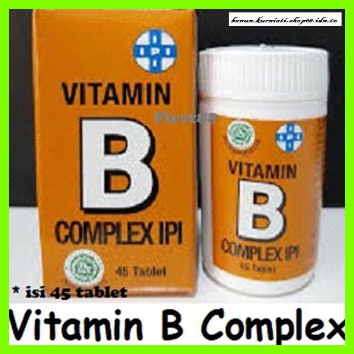 Jual VITAMIN-B- IPI VIT B KOMPLEKS ISI 45 TABLET -TUBUH-SEHAT. | Shopee ...