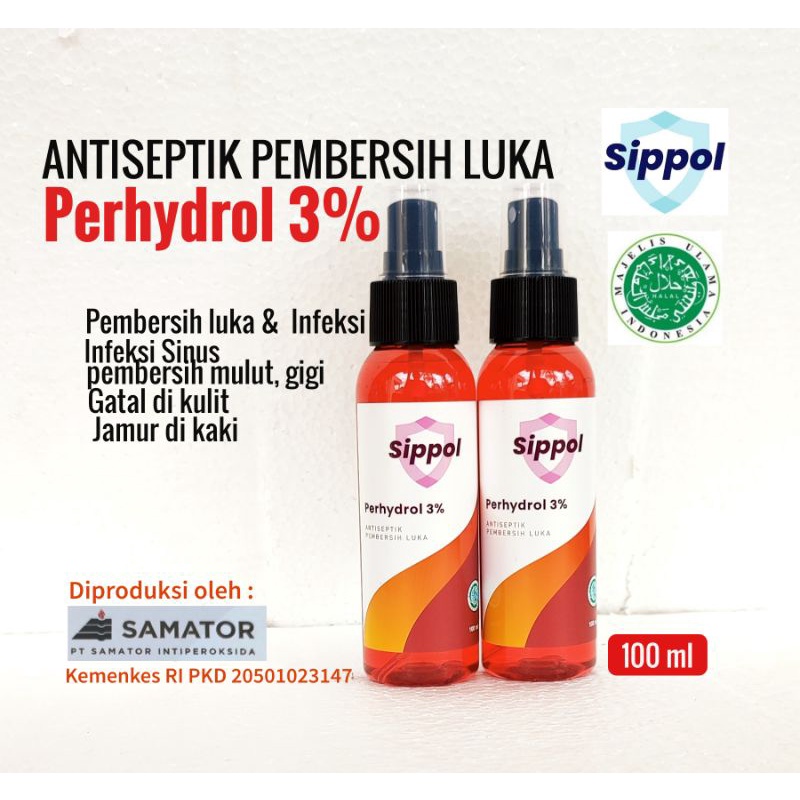 Jual PERHYDROL 3% SIPPOL ANTISEPTIK PEMBERSIH LUKA | Shopee Indonesia