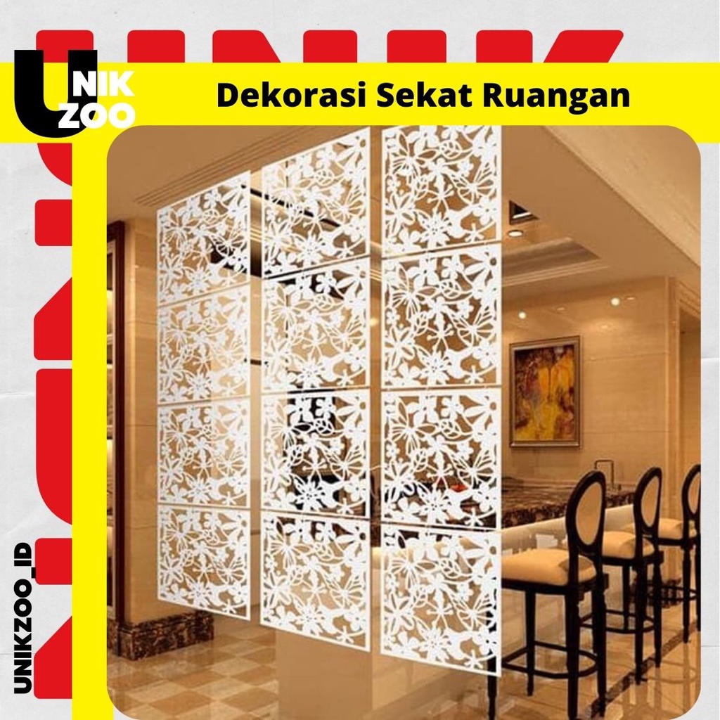 Jual Set Isi 4 Pcs Dekorasi Sekat Pembatas Pajangan Dinding Ruangan