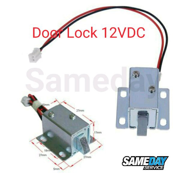 Jual Solenoid Door Lock Volt Dc Kunci Pintu Jendela Window Cabinet Shopee Indonesia