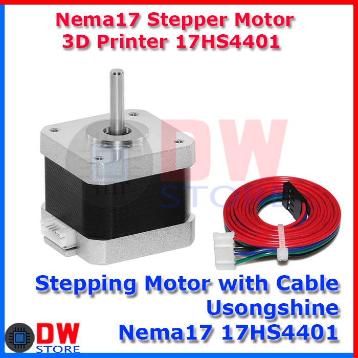 Jual Stepper Motor 42 Nema17 Nema 17 Stepping CNC 3D Printer 17HS4401 ...