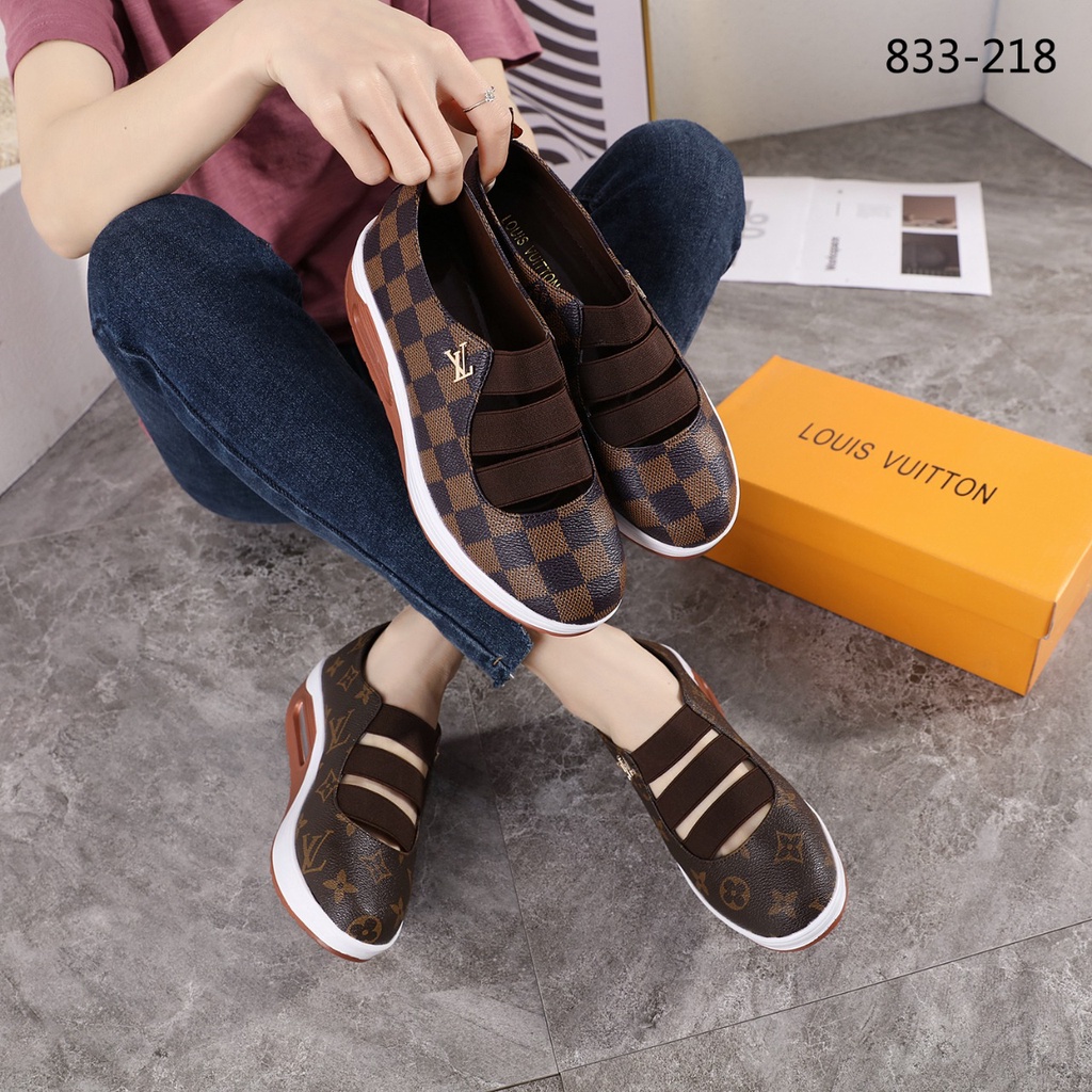 Jual Sepatu Louis Vuitton Slip on Premium Import - Sepatu Sneakers