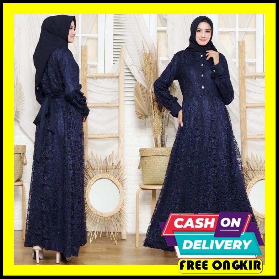 Jual Lenifa Renda Pakaian Wanita Terbaru Bju Gamis Model Terbaru Sehari ...