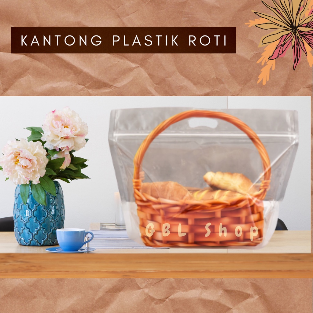 Jual Plastik Roti Kemasan Makanan 32x27 Bread Toast Plastic Ziplock Bag ...