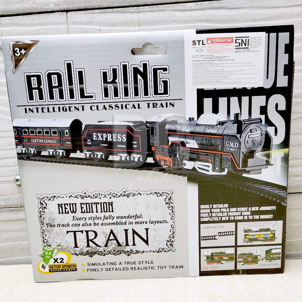 Jual TGA Kereta Api Rail King TL02 Classical Train 13 Pcs Lampu ...