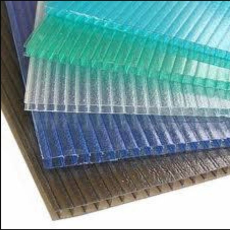 Jual atap flat kanopi polycarbonate SOLITE setengah rol 1/2 rol 5.9mtr ...