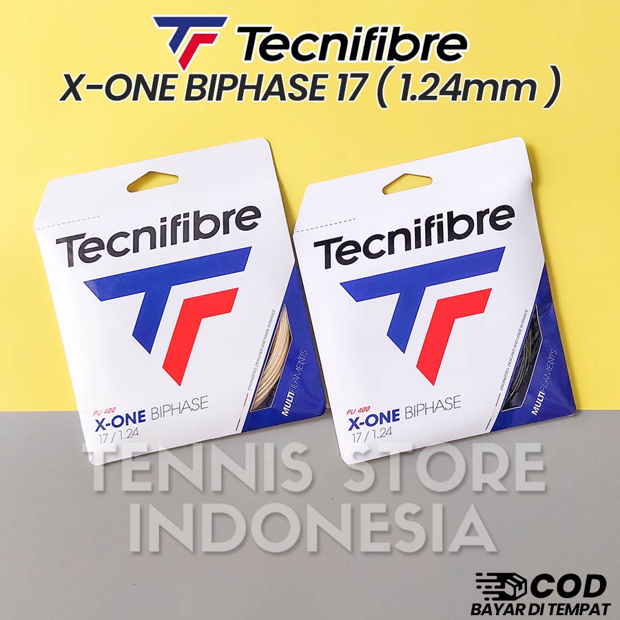 Tecnifibre X-One Biphase 17 Tennis String Reel Natural