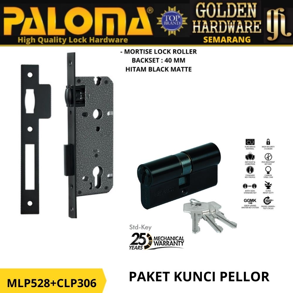 Jual Paloma Mortise Lock Set Cylinder Mlp Clp Body Kunci Pelor