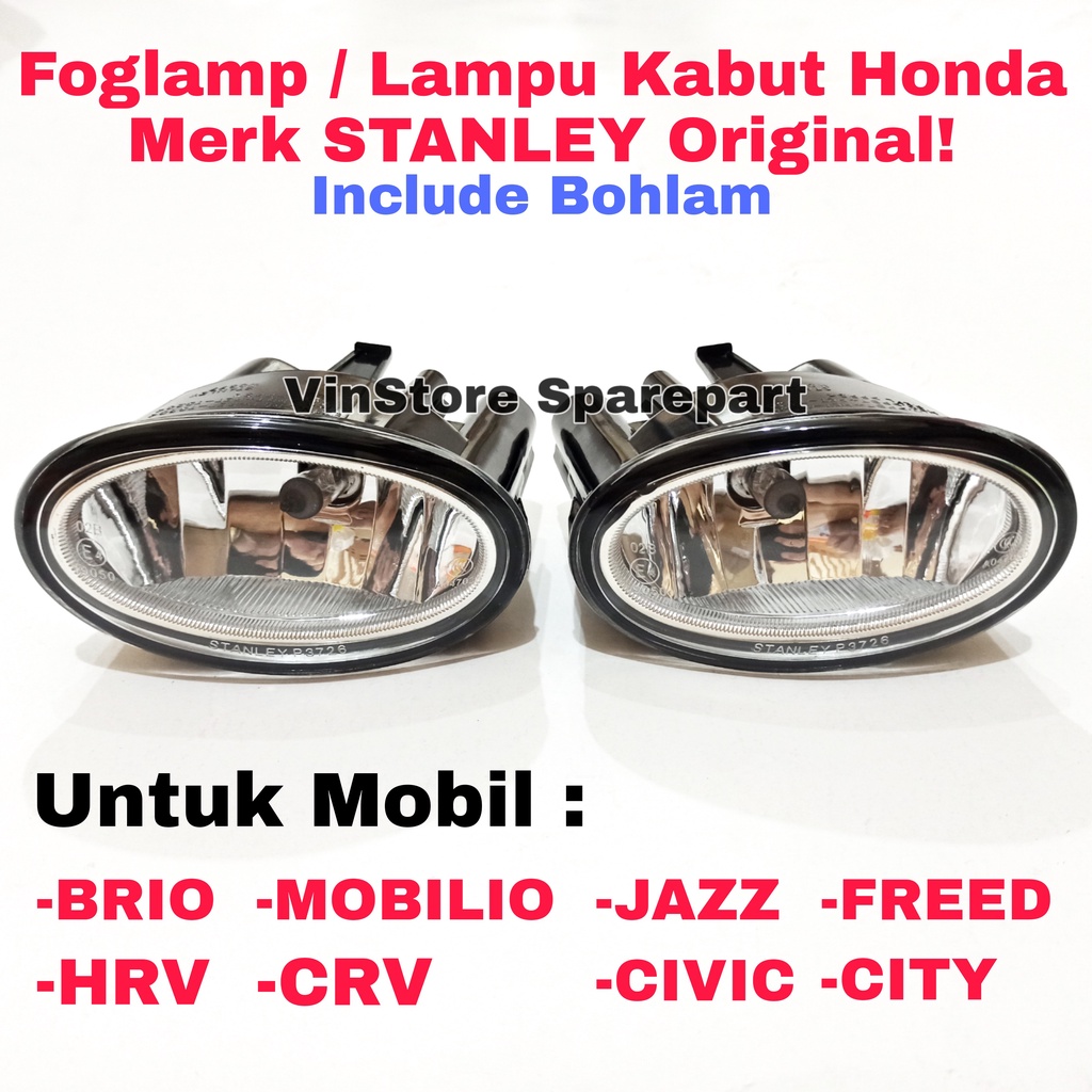 Jual Foglamp Fog Lamp Lampu Kabut Honda Brio Hrv Crv Civic Stanley