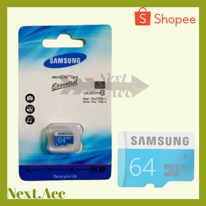 Jual MEMORY CARD SAMSUNG MMC SAMSUNG 64 GB MICRO SD TERLARIS | Shopee ...