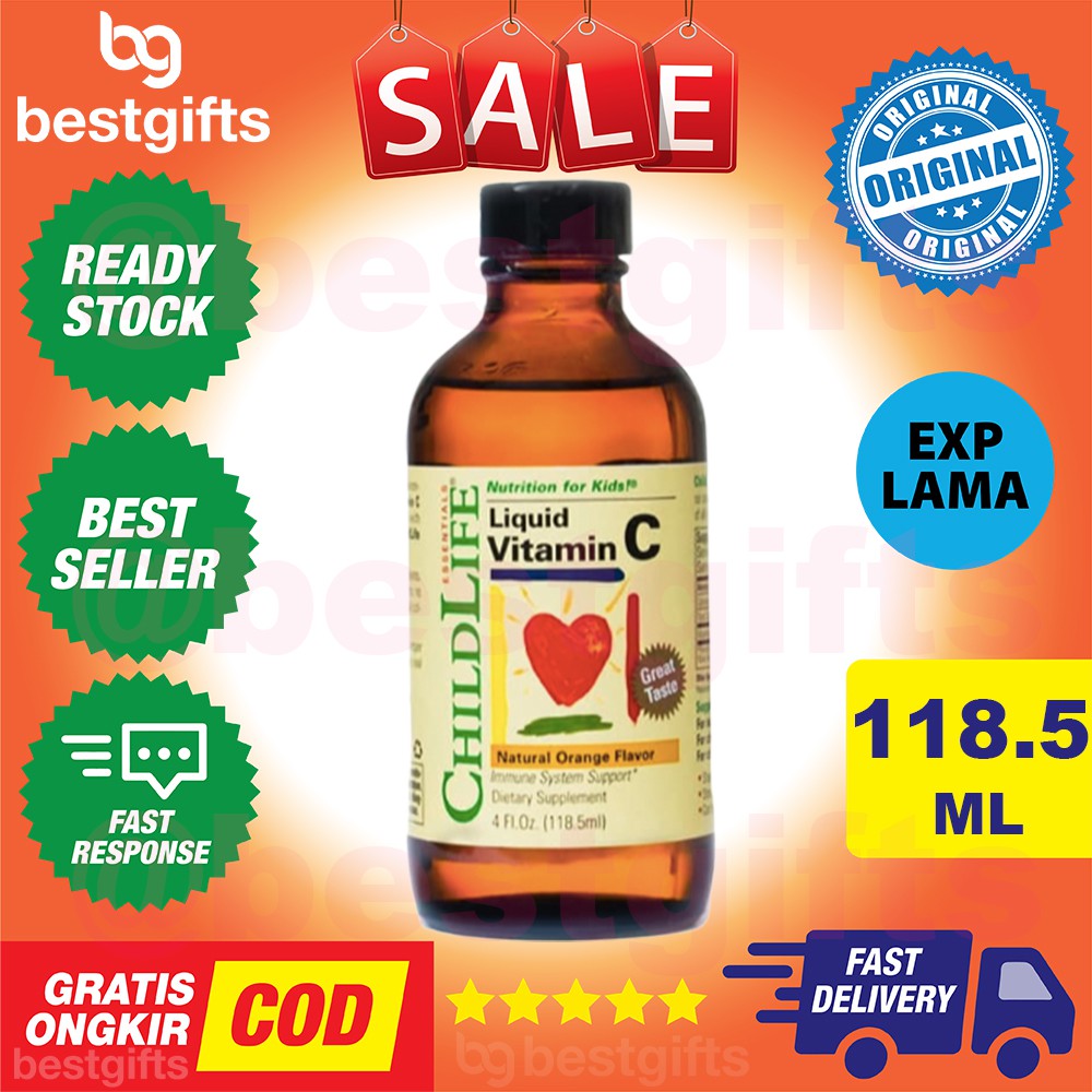 Jual CHILDLIFE CHILD LIFE LIQUID VITAMIN C NUTRISI ANAK BATUK DEMAM