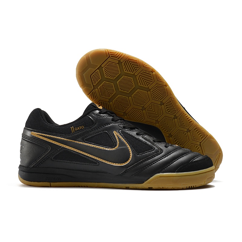 Jual Sepatu Futsal Nike 5 Gato LTR Black Gold IC Shopee Indonesia