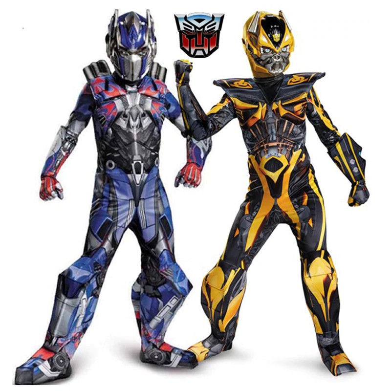 Jual PREORDER Kids Boys Cosplay Movie Muscle Optimus Prime Costumes ...