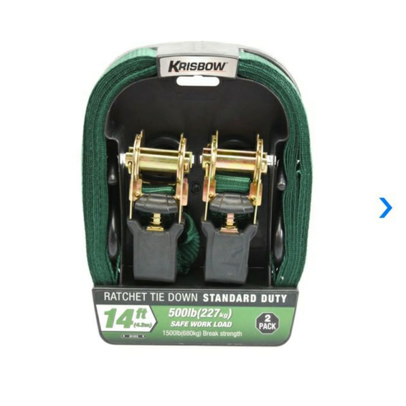Jual Krisbow Tali Pengikat Barang Tie Down Ratchet Strap 4 Meter Safe ...