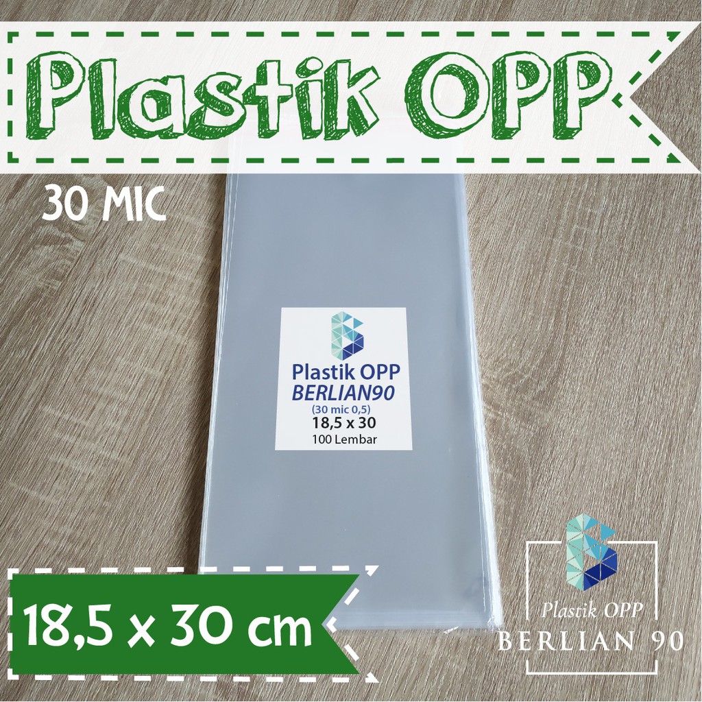 Jual PLASTIK OPP TEBAL 18 5 X 30 Cm 30 Micron 0 5 ISI 100 PCS