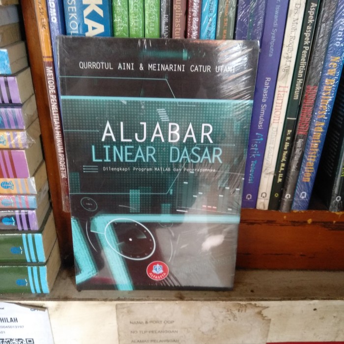 Jual Buku Aljabar Linear Dasar Di Lengkapi Program Matlab Dan ...