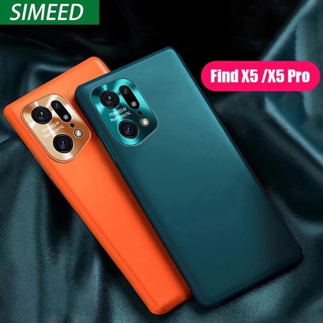Jual OPPO FIND X5 PRO 5G SOFT CASE LEATHER LUXURY METAL CAMERA PROTECT 