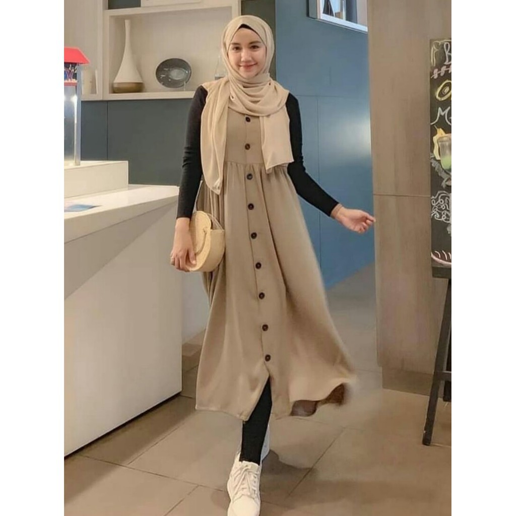 Jual New Baju wanita cewe muslim hijab remaja kuliah kerja kondangan