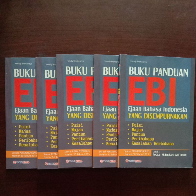 Jual Buku Panduan EBI (Ejaan Bahasa Indonesia) Yang Disempurnakan ...