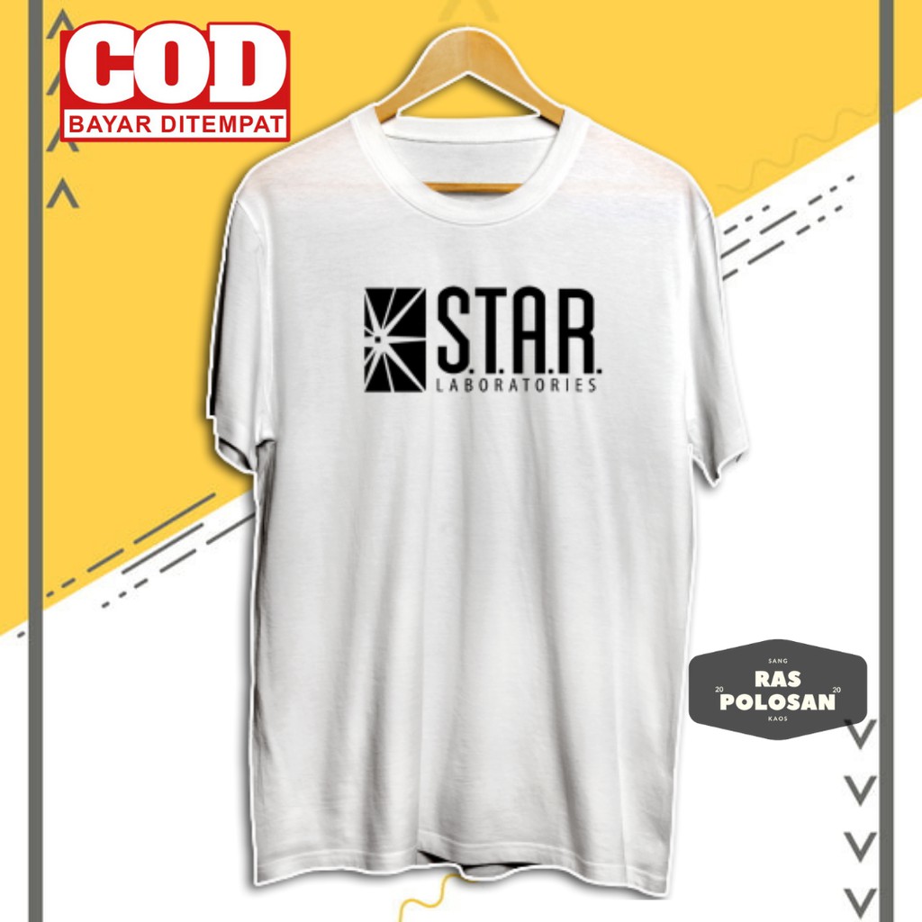 Jual BAJU KAOS DISTRO SUPERHERO BAJU STAR LABS KAOS MURAH KAOS