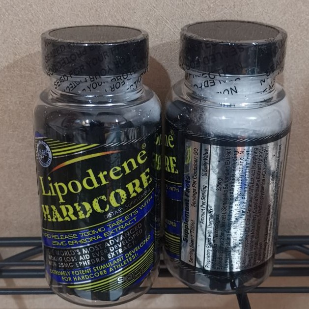 Jual FAT BURNER LIPODRENE HARDCORE BLACK 90 CT / Original USA / Murah