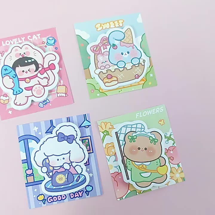 Jual Sticky Note / Memo Stick / Notes Kertas Tempel Cute Lucu Imut Cat ...