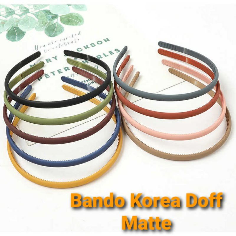Jual BANDO RAMBUT DOFF MATTE Style Korea | Shopee Indonesia