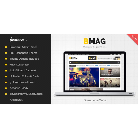 Jual Blogger Template BMAG v2.1.1 PREMIUM | Shopee Indonesia