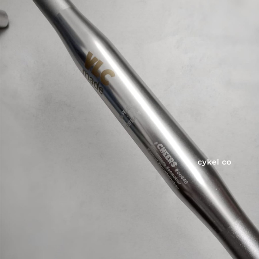 Jual veloci cheers handlebar flared drops 18 degree 31.8mm polish ...