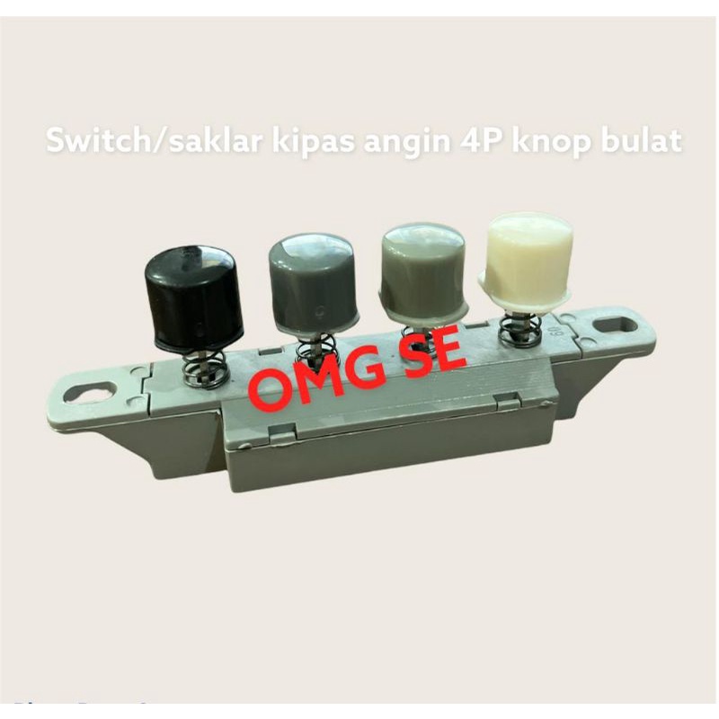 Jual switch saklar kipas angin fan 4P knop bulat | Shopee Indonesia