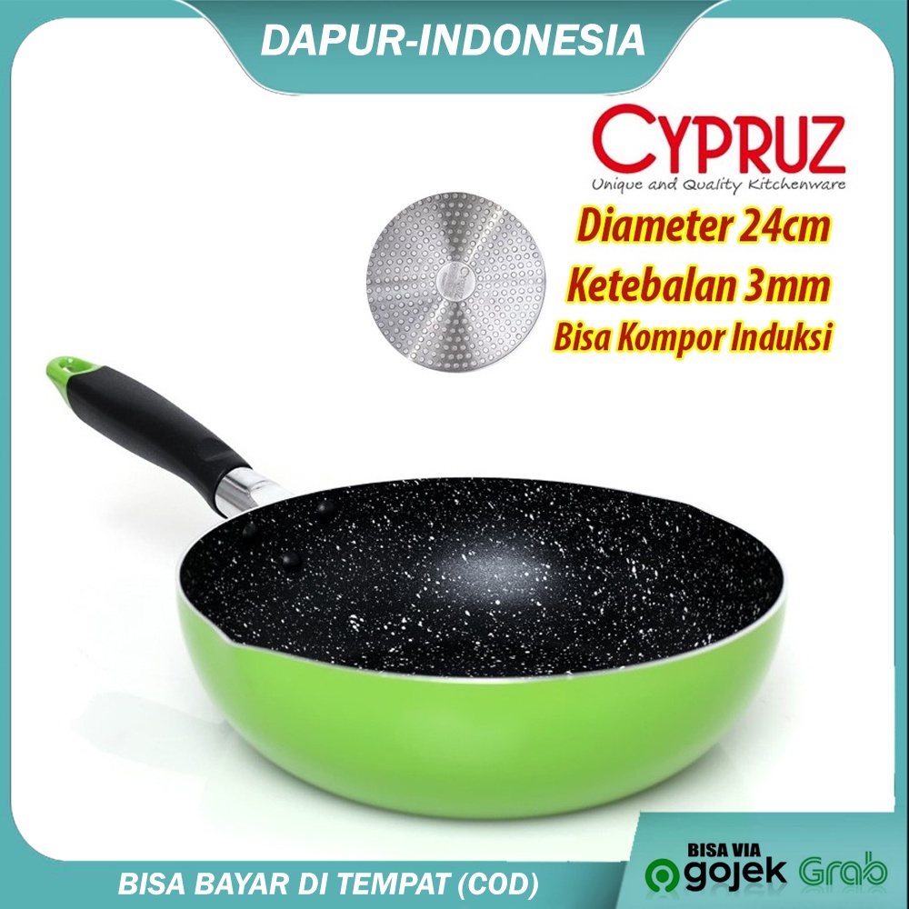 Jual Cypruz Frywok Cypruz Fp Wajan Fry Wok Marble Color Series