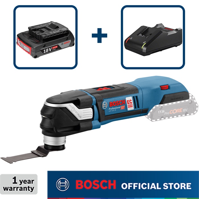 Jual Bosch Cordless Multi Oscillating 18Volt GOP 18V28 Fullset (2.0 Ah