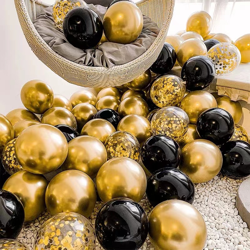 Balon latex metalik chrome / metalic balloon chrome 10inch (isi 50) balon  balon huruf  balon latex balon ulang tahun dekorasi ulang tahun