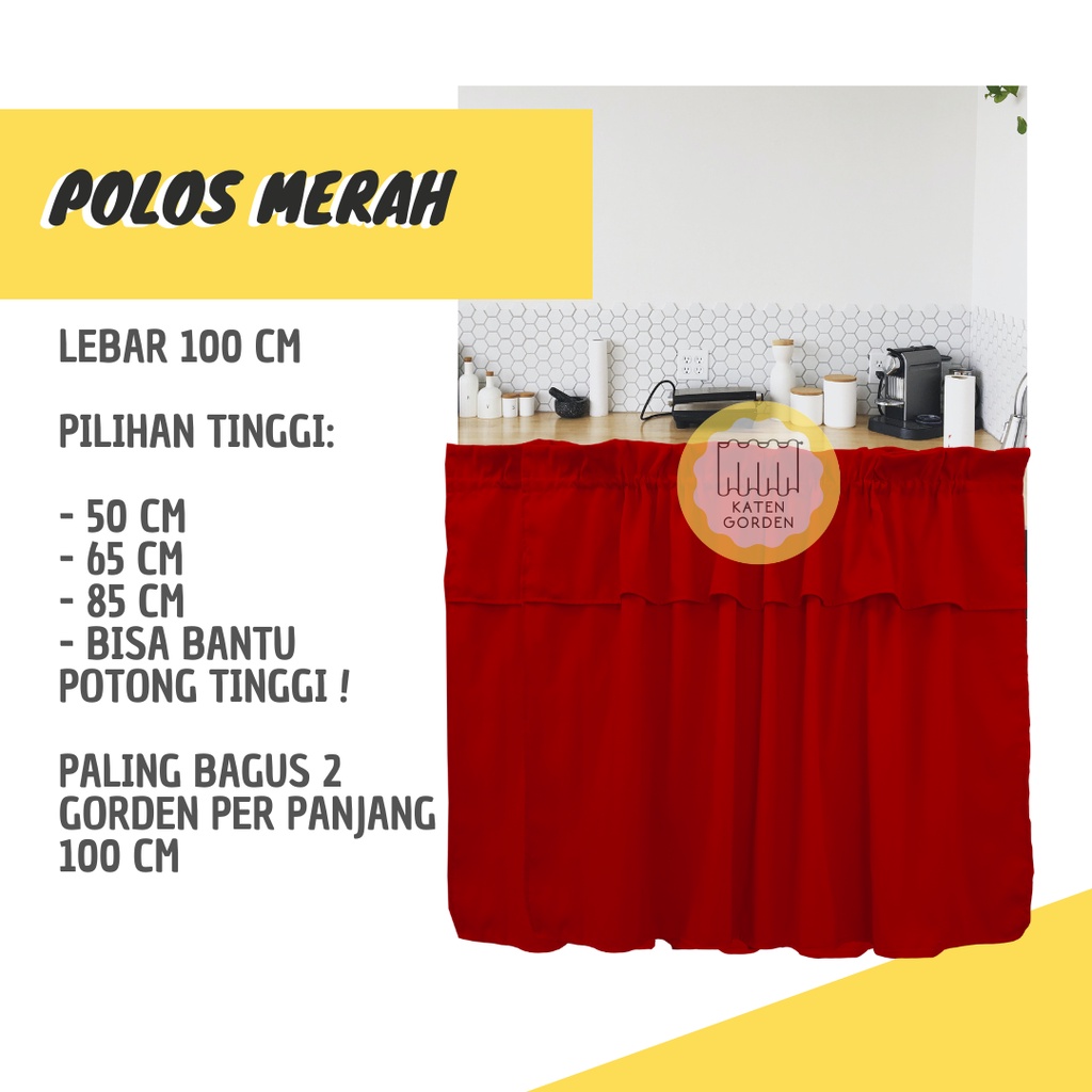 Jual Gorden Kolong Dapur Polos Hitam Hordeng Kolong Dapur Minimalis Modern Abu Shopee Indonesia