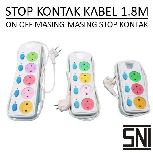 Jual COLOKAN 1,8METER + ON/OFF | Shopee Indonesia