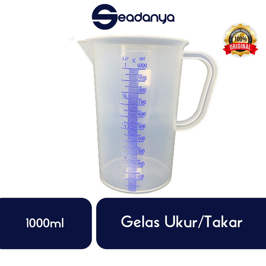 Jual Gelas Ukurgelas Takar 1000ml Cup Plastik Measure Takaran Sendok Takar Plastic Measuring 2259