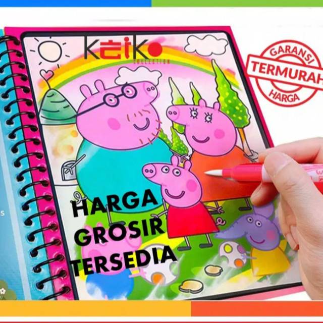 Jual Wagic water book / colouring book / buku mewarnai | Shopee Indonesia
