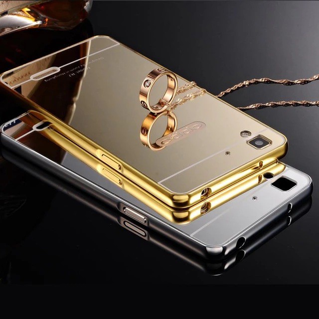 Jual Aluminium Bumper Slide Mirror Oppo R7 R7 Lite | Shopee Indonesia