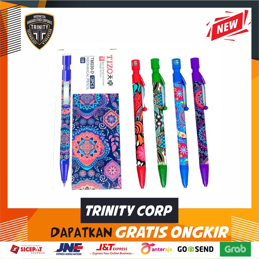 Jual Pensil Mekanik Tizo Tm030 Per Pcs Shopee Indonesia