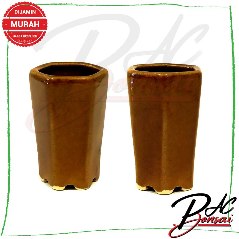 Jual Pot Bonsai Keremik Cocok Gaya Cascade Air Terjun | Shopee Indonesia