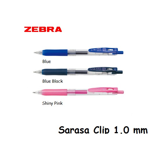 Jual Bolpoin / Pulpen Zebra Sarasa Clip Gel 1.0 Warna Warni | Shopee ...