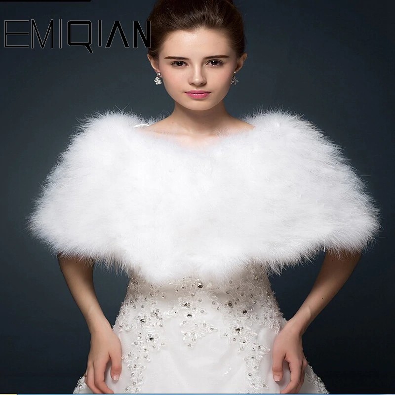 IEFiEL Girls Faux Fur Bolero Jacket – For Flower Dresses, Baptism, Wedding, Sizes 12M-8 Years
