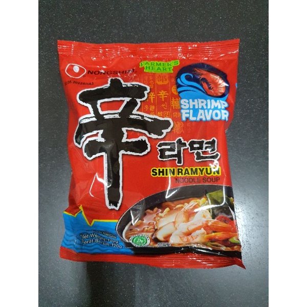 Jual NONGSHIM Shin RAMYUN / NOODLE ( Shrimp Flavor) 120gr | Shopee ...