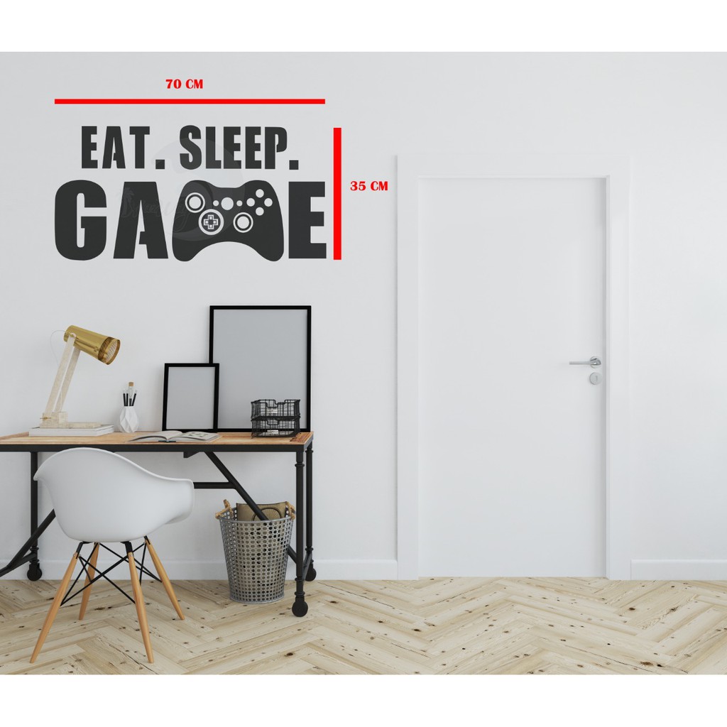 Jual STIKER DINDING 70 cm x 35 cm GAMER wallsticker | Shopee Indonesia