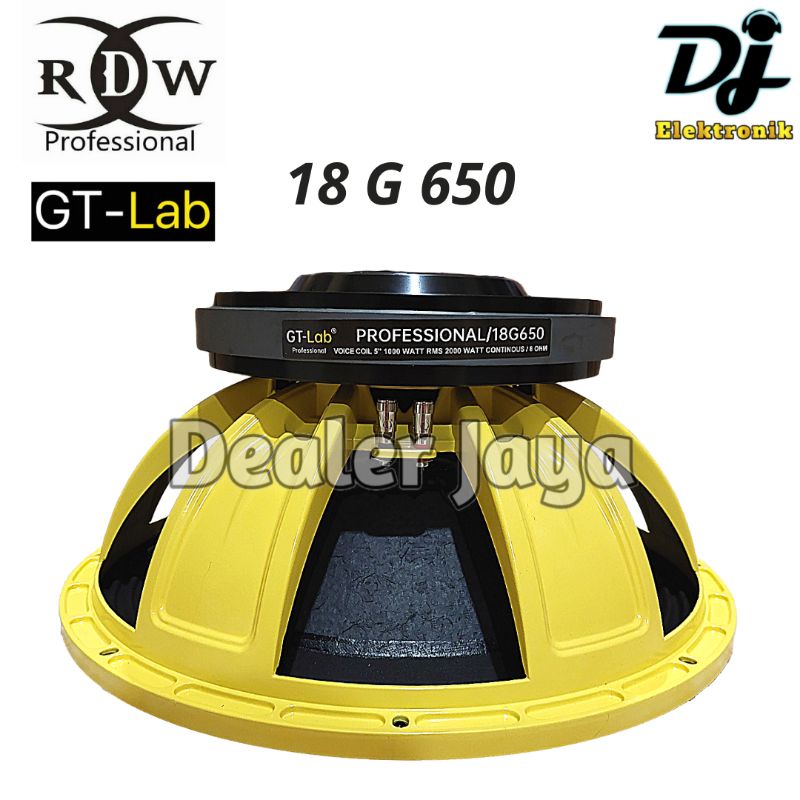 Jual Speaker Komponen RDW GT Lab 18 G650 / 18G650 / G 650 18 inch